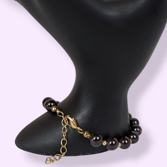 Stauer Genuine Garnet Beaded Demi Parure - Picture 9 of 10